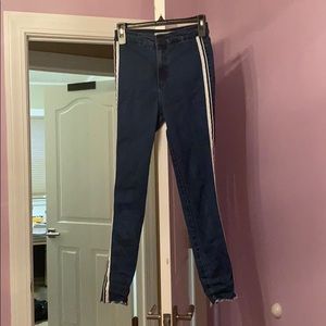 Zara trafaluc Denim high waist skinny jeans